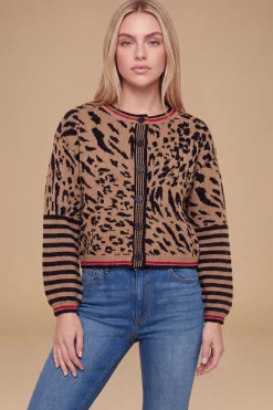 Dorothy Perkins Cardigan Col Rond À Motifs Animaliers Avec Boutons<Femme Pulls Et Gilets|Toutes Les Mailles
