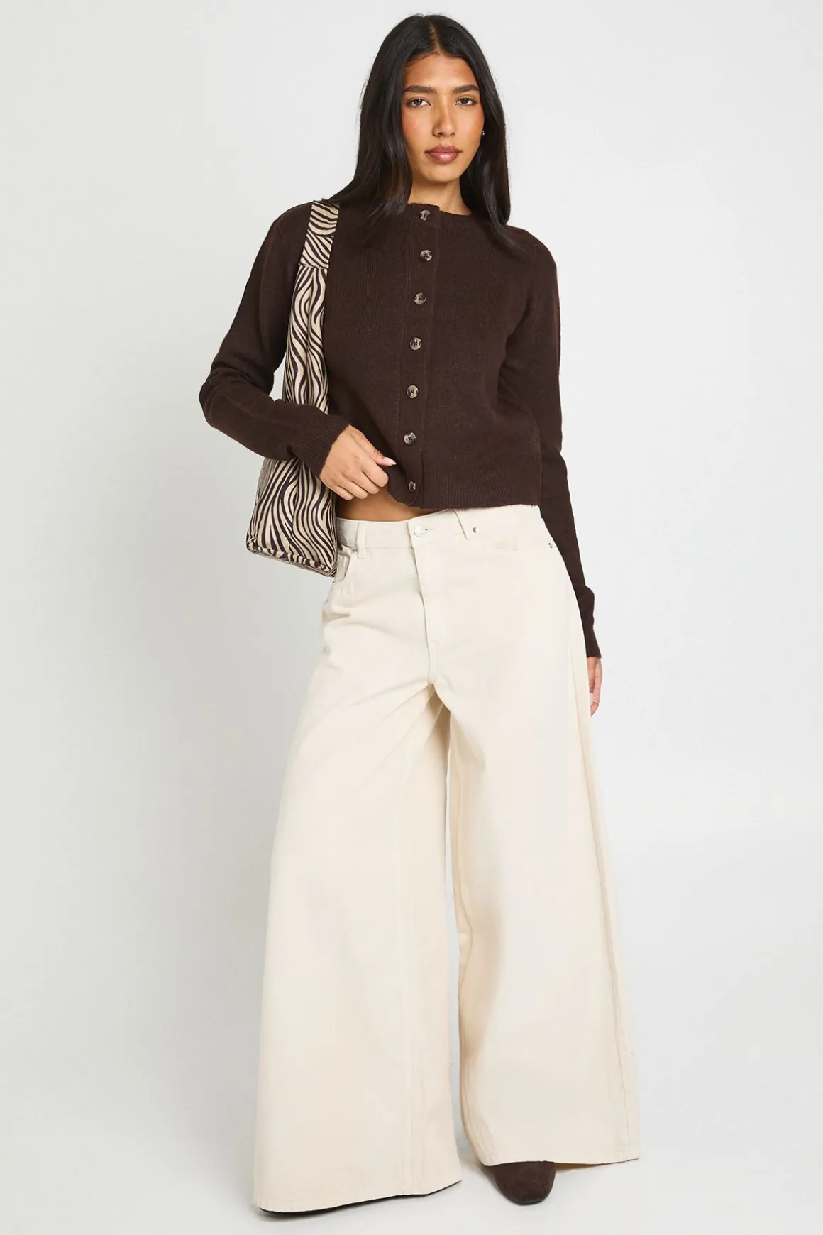 Cardigan Court En Maille Pour Grandes Tailles