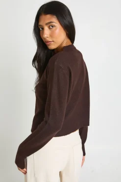 Cardigan Court En Maille Pour Grandes Tailles