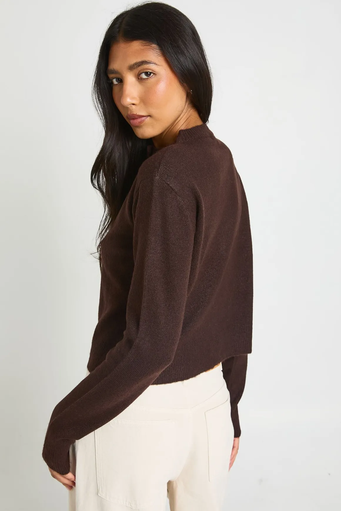 Cardigan Court En Maille Pour Grandes Tailles
