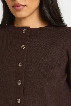 Cardigan Court En Maille Pour Grandes Tailles