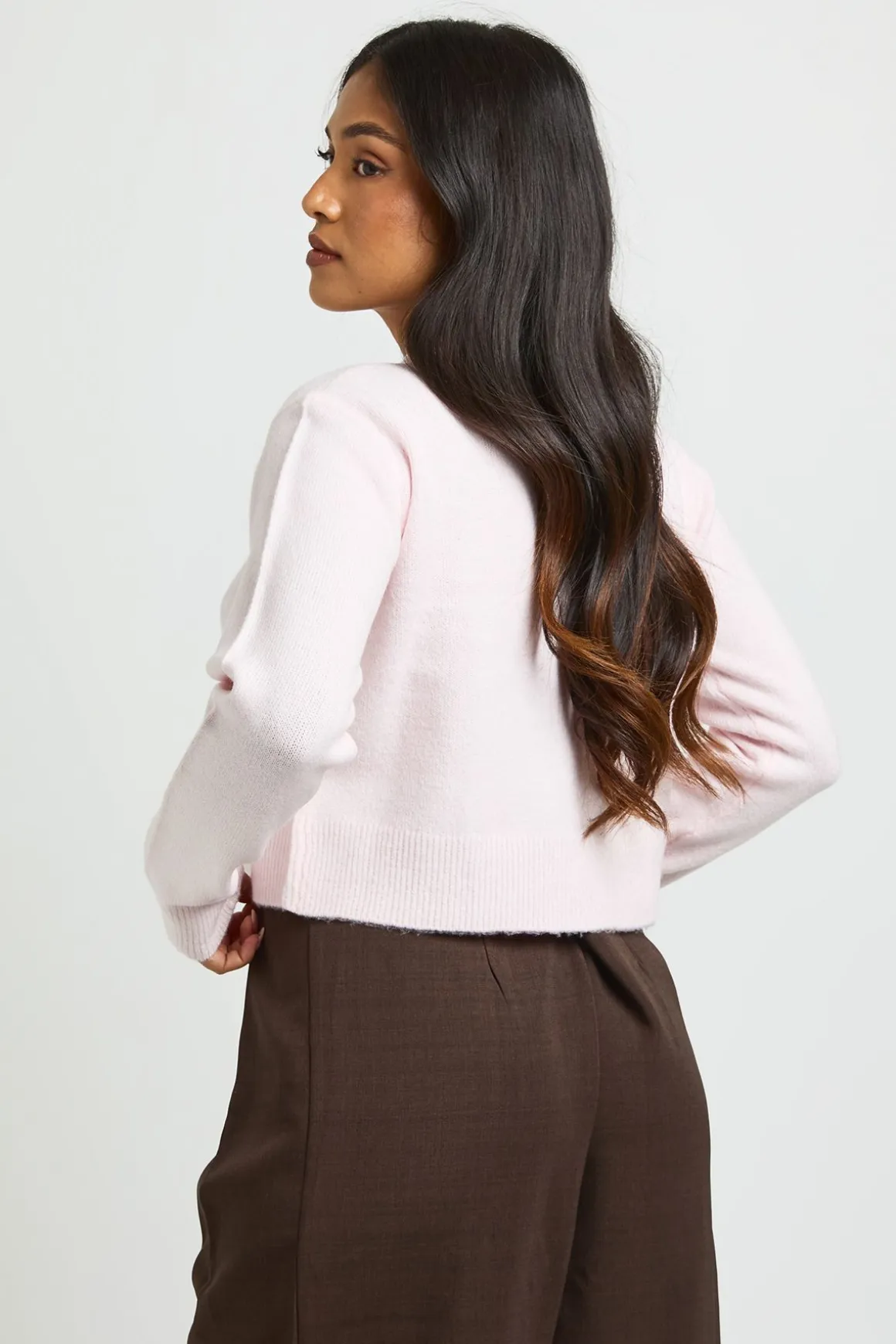 Cardigan Court Tricoté Petite Taille
