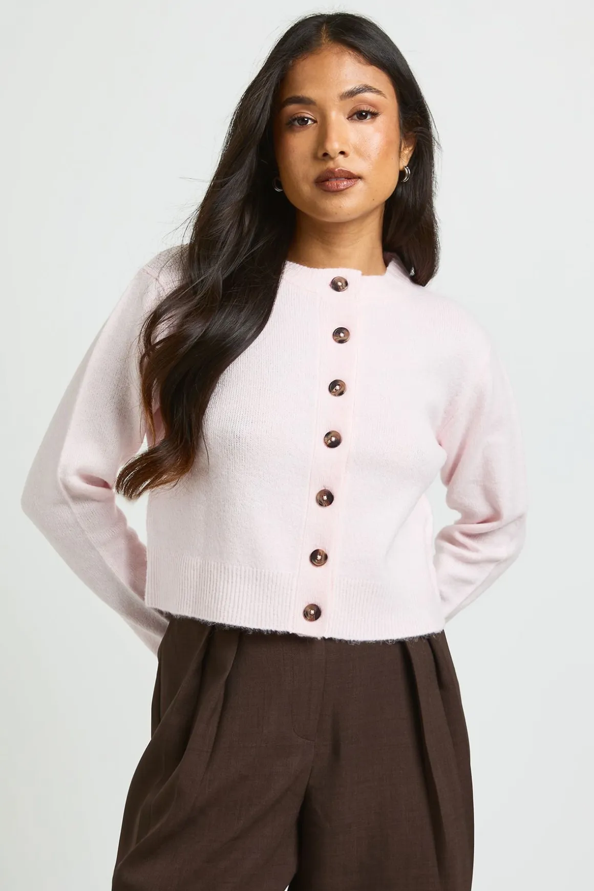 Cardigan Court Tricoté Petite Taille
