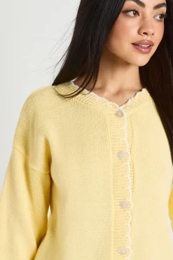 boohoo Cardigan Court Tricoté À Point De Feston<Femme Pulls Et Gilets|Toutes Les Mailles