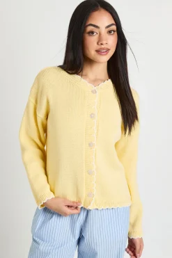 boohoo Cardigan Court Tricoté À Point De Feston<Femme Pulls Et Gilets|Toutes Les Mailles
