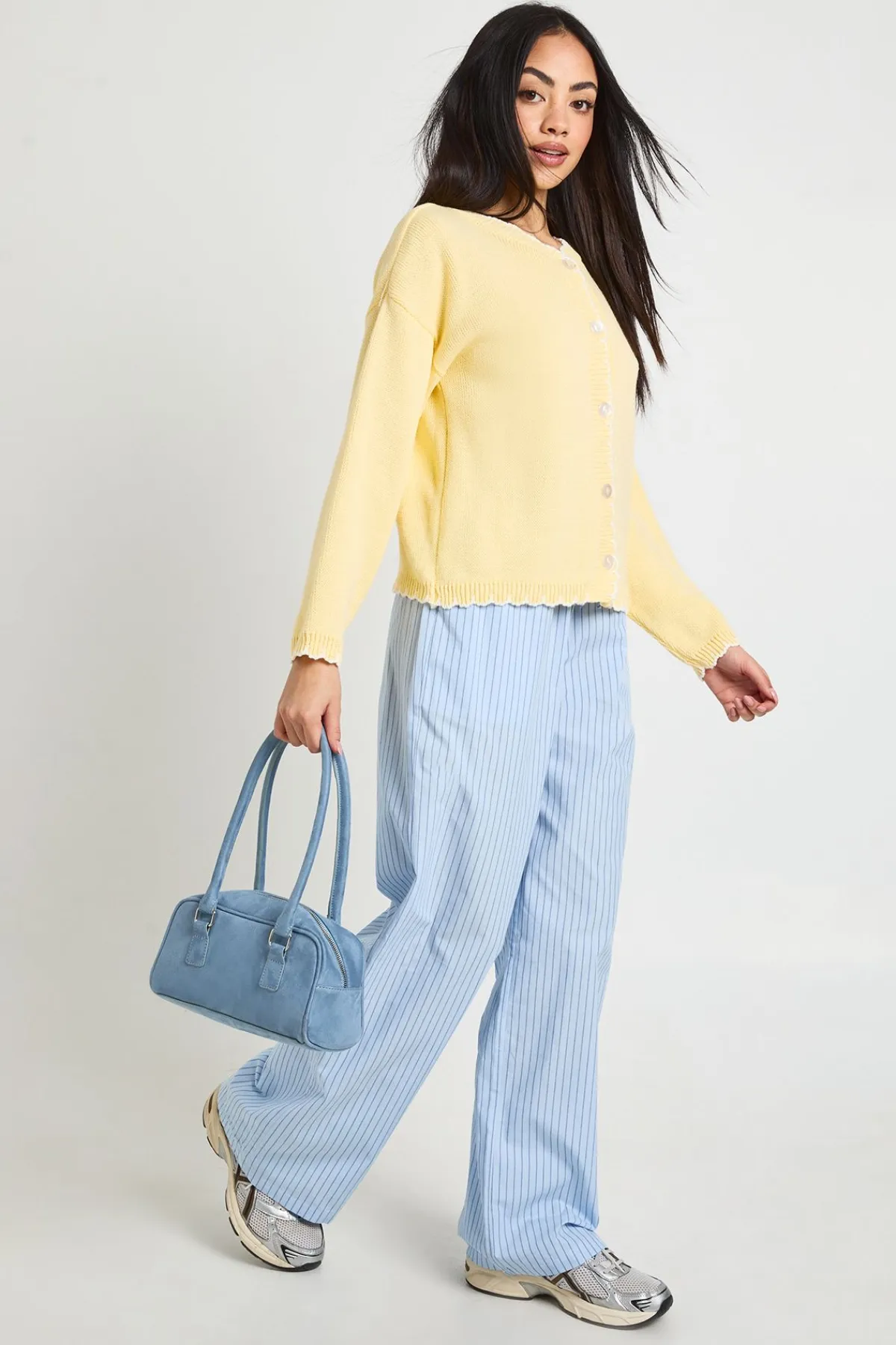boohoo Cardigan Court Tricoté À Point De Feston<Femme Pulls Et Gilets|Toutes Les Mailles
