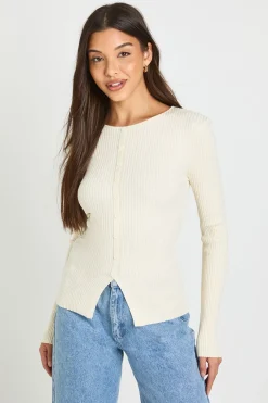boohoo Cardigan Côtelé En Maille Douce<Femme Pulls Et Gilets|Toutes Les Mailles