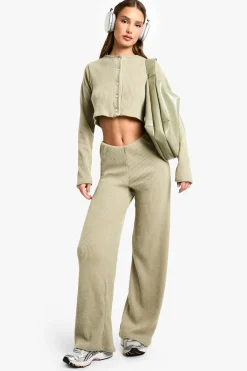 boohoo Cardigan côtelé épais brossé<Femme Pulls Et Gilets|Toutes Les Mailles