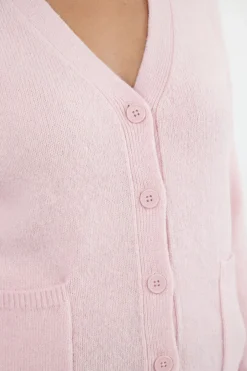 Cardigan De Maternité En Maille Douce Avec Poches Et Encolure En V