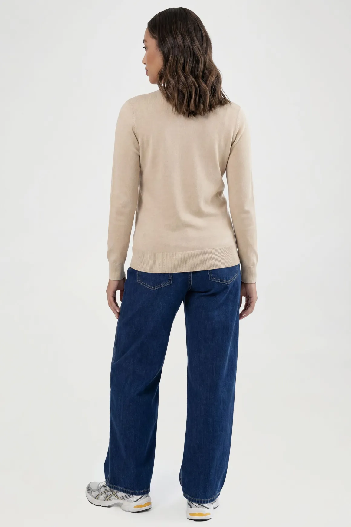 Cardigan De Maternité En Maille Côtelée Avec Ourlet Froncé