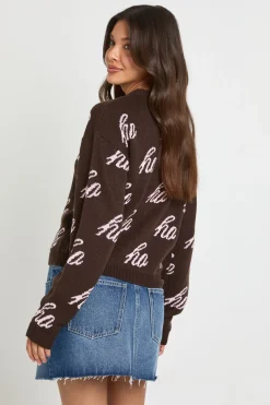 boohoo Cardigan De Noël Oversize Ho Ho Ho<Femme Pulls Et Gilets|Toutes Les Mailles