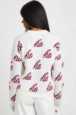 Cardigan De Noël Surdimensionné Ho Ho Ho