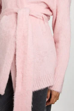 Cardigan douillet ceinturé pour femmes enceintes