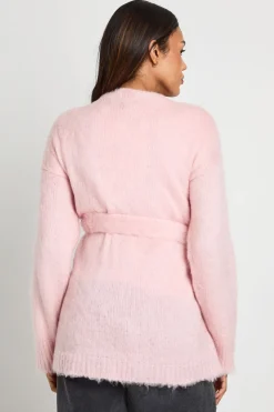 Cardigan douillet ceinturé pour femmes enceintes