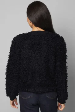 Cardigan à Détail Bouclé
