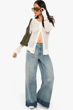 boohoo Cardigan à Détail Ladder<Femme Pulls Et Gilets|Toutes Les Mailles