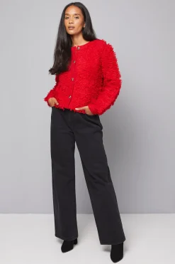 Cardigan à Détails Bouclés