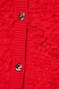 Cardigan à Détails Bouclés