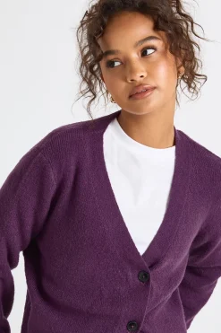 boohoo Cardigan en maille asymétrique<Femme Pulls Et Gilets|Toutes Les Mailles