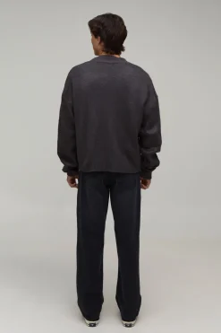 boohooMAN Cardigan En Maille Brossée Coupe Ample Décontractée<Homme Maille|Mailles