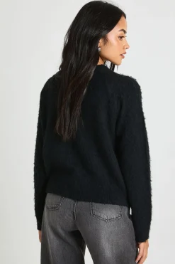 Cardigan en maille brossée orné de détails floraux
