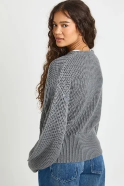 boohoo Cardigan en maille à col haut avec boutons toggle<Femme Pulls Et Gilets|Toutes Les Mailles