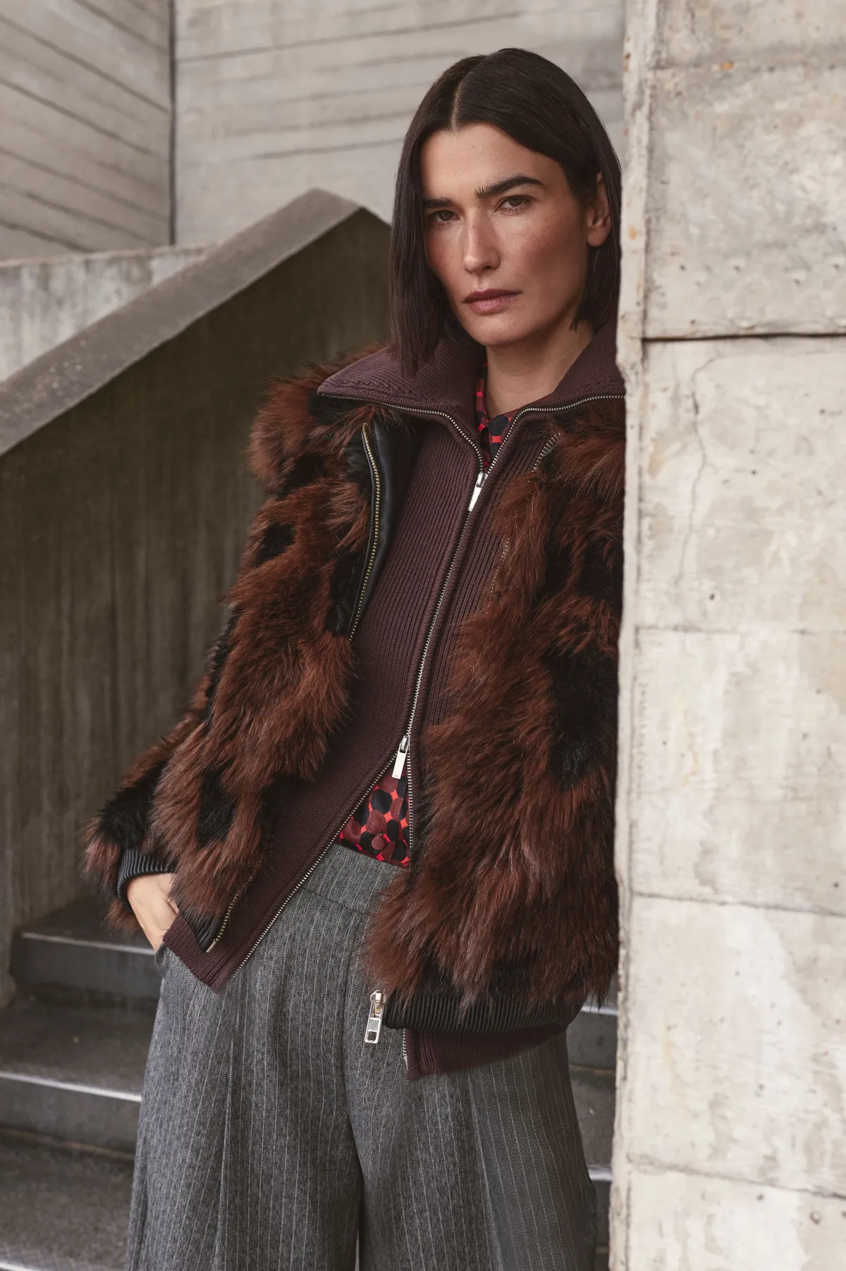 KarenMillen Cardigan en Maille de Coton à Col Zippé<Femme Pulls Et Gilets|Toutes Les Mailles