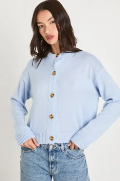 boohoo Cardigan En Maille Douce À Col Rond<Femme Pulls Et Gilets|Toutes Les Mailles