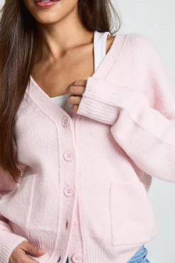 boohoo Cardigan En Maille Douce Col V Avec Poches Détail<Femme Pulls Et Gilets|Toutes Les Mailles