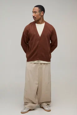 Cardigan En Maille Douce À Coupe Décontractée