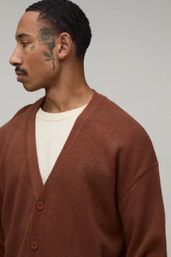 Cardigan En Maille Douce À Coupe Décontractée