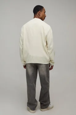 Cardigan En Maille Douce Coupe Décontractée