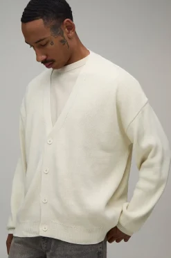 Cardigan En Maille Douce Coupe Décontractée