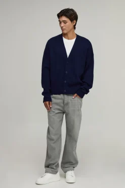 Cardigan En Maille Douce À Coupe Décontractée