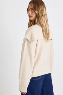 Cardigan en maille douce à coupe boxy et surimpression