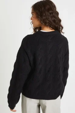 boohoo Cardigan en maille à détails de poche à câble<Femme Pulls Et Gilets|Toutes Les Mailles