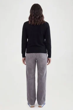 Cardigan En Maille Maternité Ultra Doux Avec Encolure Contrastée