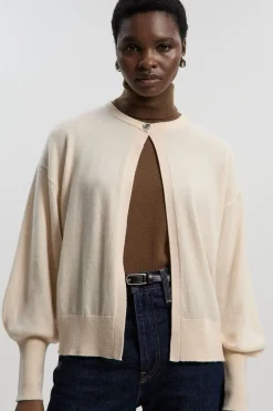 Cardigan en Maille Mélange Laine Cachemire