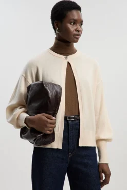 Cardigan en Maille Mélange Laine Cachemire
