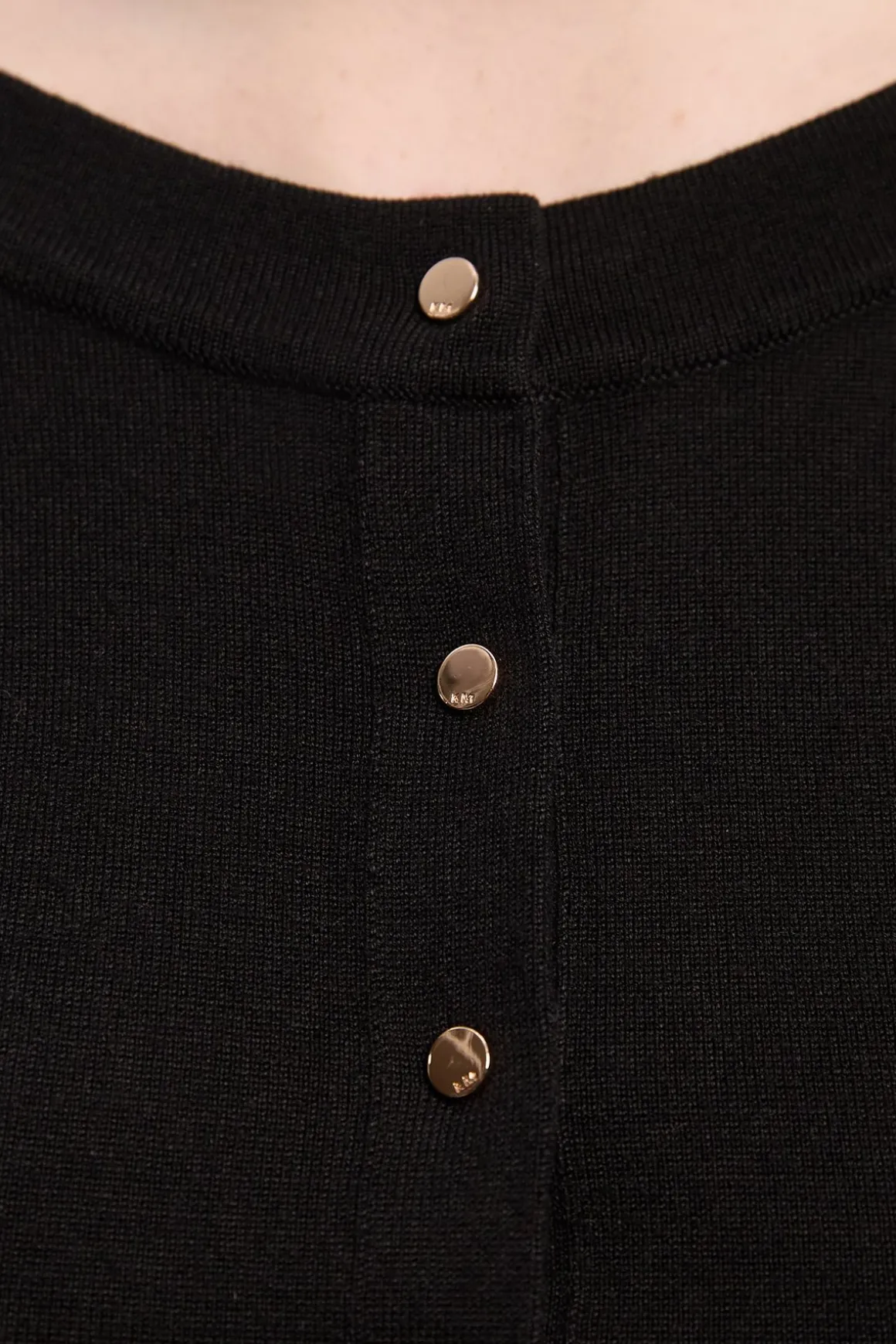 Cardigan en Maille Mélange Viscose à Manches Courtes