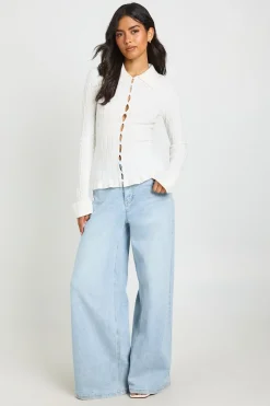 Cardigan En Maille Texturée À Col
