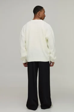 Cardigan En Maille Torsadée À Coupe Décontractée