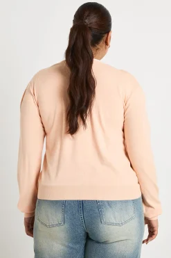boohoo Cardigan Grande Taille à Col Rond en Maille Côtelée avec Boutonnage<Femme Pulls Et Gilets|Toutes Les Mailles