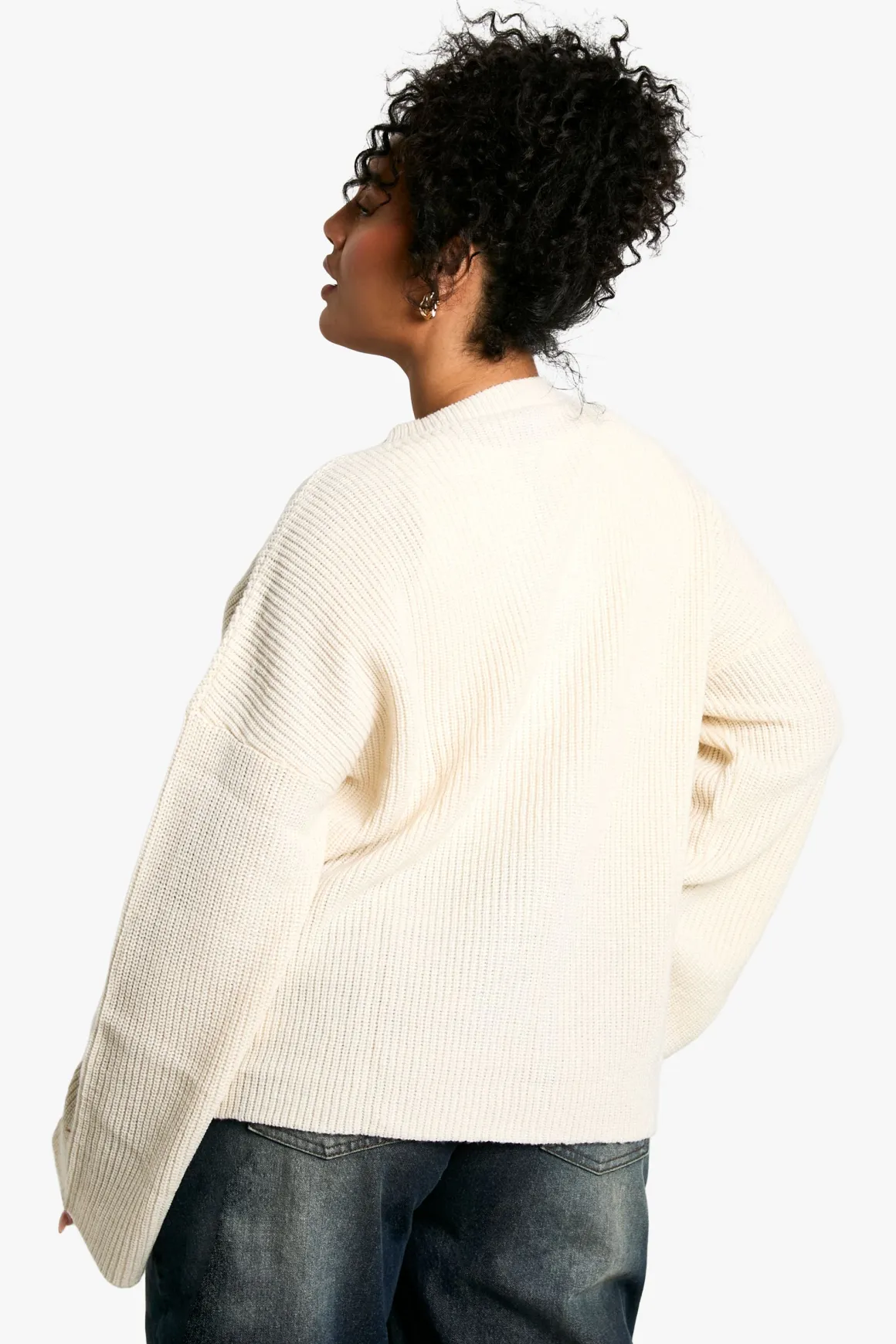 Cardigan Grande Taille à Détail Nœud