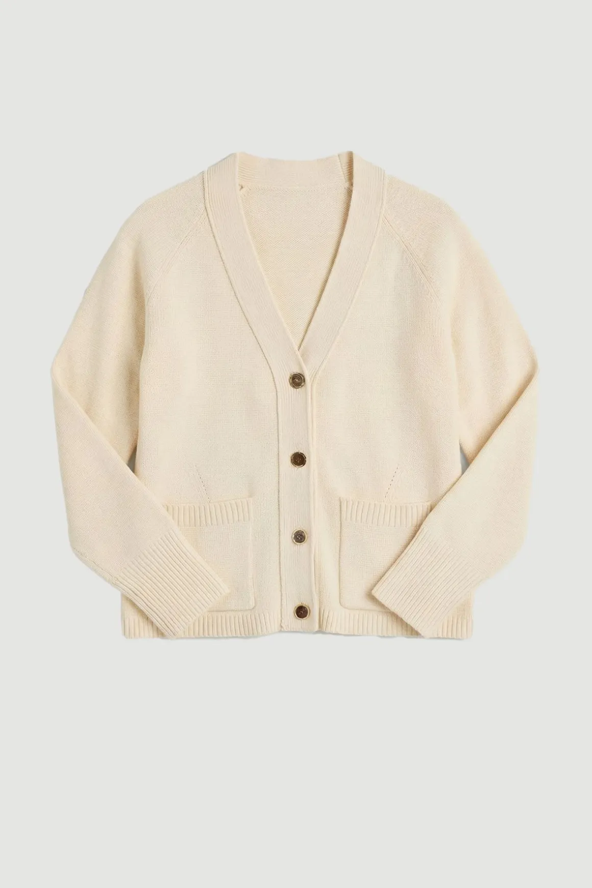Cardigan Grande Taille En Coton Tricoté Avec Boutons