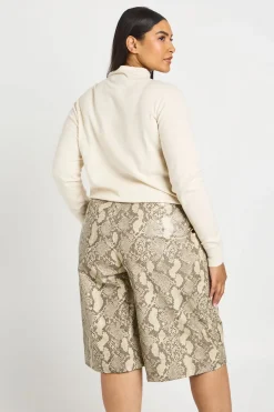 Cardigan Grande Taille En Maille Super Douce À Col Montant Et Boutonnage Intégral