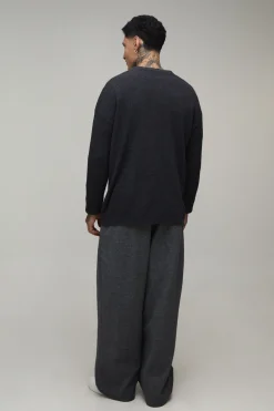 boohooMAN Cardigan Long Côtelé En Maille Décontractée<Homme Tout Afficher|Mailles Tall