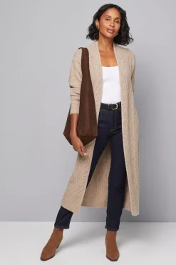 Cardigan Long Maxi à Torsades