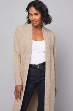 Cardigan Long Maxi à Torsades