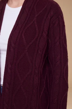Dorothy Perkins Cardigan Long à Torsades Tricotées<Femme Pulls Et Gilets|Toutes Les Mailles